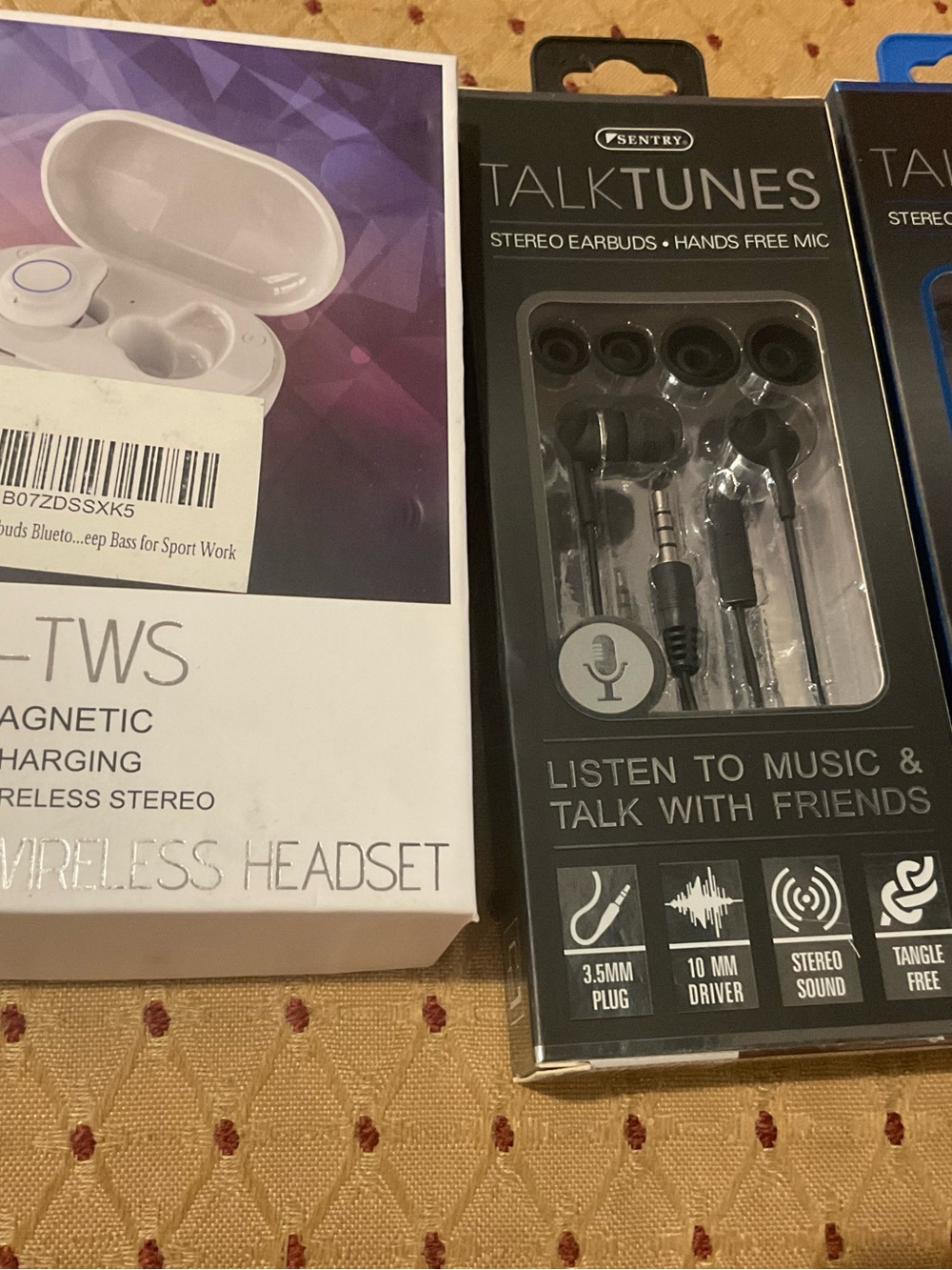 TalkTunes Earbuds & Wireless True TWS Earbuds with Charging Case New